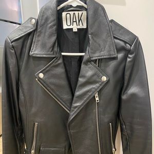 Designer leather jacket